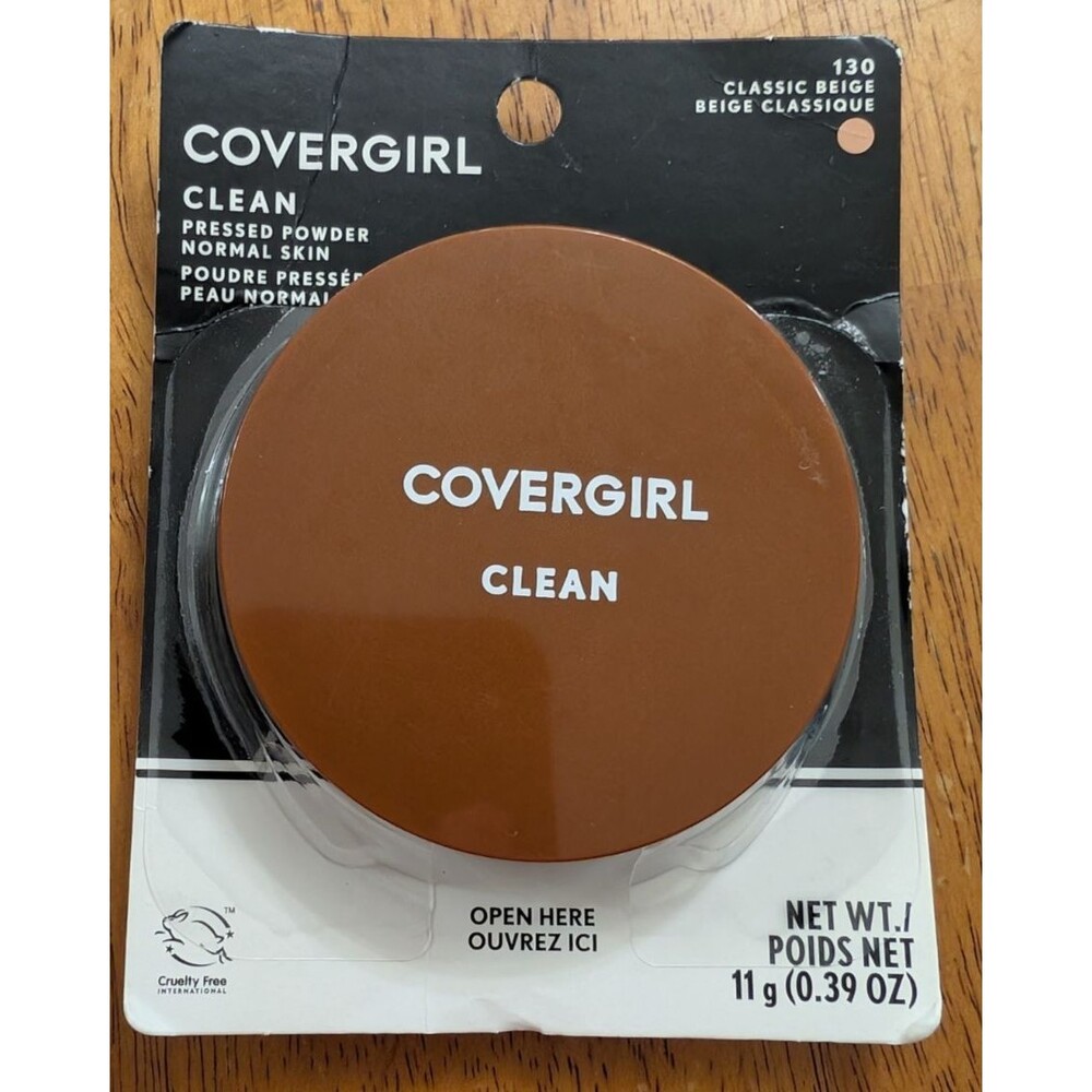 Covergirl Clean Pressed Powder 130 Classic Beige Original TALC Normal Skin NEW